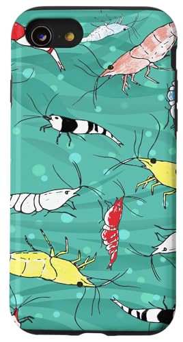 Fancy Ornamental Aquarium Shrimp Pattern Case for iPhone SE (2020) / 7 / 8