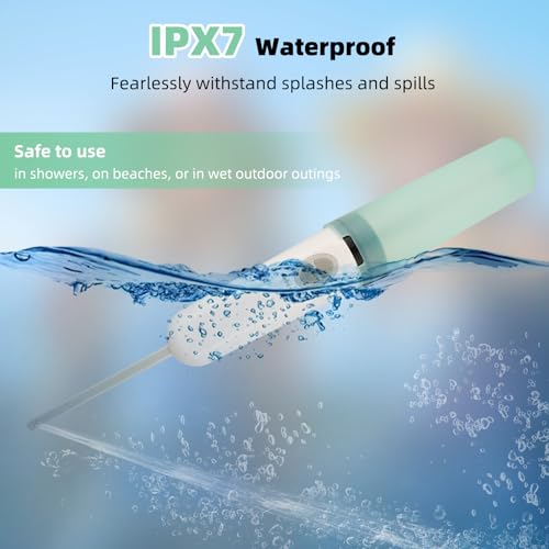 Hibbent Portable Bidet for Travel, High Pressure Handheld Electric Sprayer, Rechargeable Travel Bidet for Women & Men, Personal Hygiene Cleaning, Soothing Postpartum Care, perineal, Green - color: Green