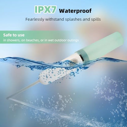 Hibbent Portable Bidet for Travel, High Pressure Handheld Electric Sprayer, Rechargeable Travel Bidet for Women & Men, Personal Hygiene Cleaning, Soothing Postpartum Care, perineal, Green - color: Green