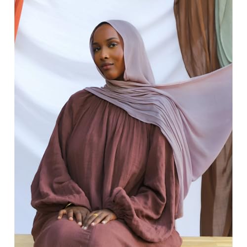 Modal Hijab for Women | Headscarf - color: Dusty Lilac - Plain Hijab
