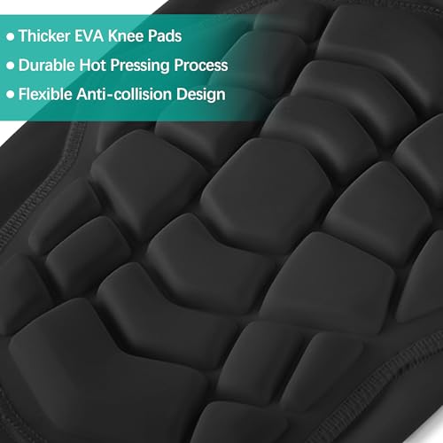 Knee Pads Compression Leg Sleeve Wrestling Volleyball Football Knee Pads, Knee Compression Sleeve for Youth Adult, 1 pair of Knee Sleeves ((#1) Black-2pcs,Small) - color: (#1) Black-2pcs, size: Small