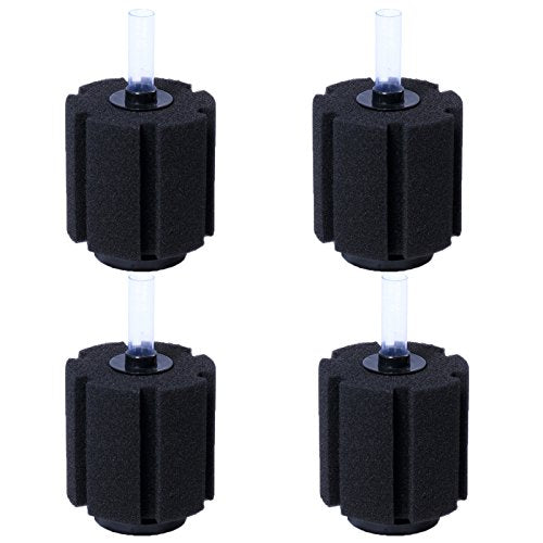 AQUANEAT Aquarium Sponge Filter Breeding Fry Betta Shrimp Nano Fish Tank 4pcs (Large up to 60Gal) - size: Large up to 60Gal