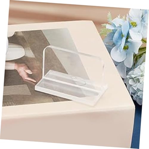 Cabilock 6pcs Clear Acrylic Fish Tank Lid Handles Replacement Grip for Aquarium Covers Heavy-Duty Easy to Install Stable and Practical Design for Fish Tanks