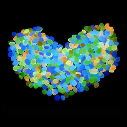 SEETOOOGAMES Glow in Dark Rocks - Glow Pebbles Stones for Outdoor Garden, Aquarium, Walkway, Yard Accessories, Turtle Fish Tank Gravel, Landscaping Decorations - 500 Mixed - style: 500 MIXED