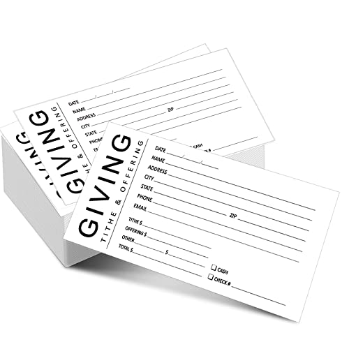 Eaasty 200 Pieces Church Offering Envelopes My Offering Bill Size Envelope Church Tithe Envelopes for Donations, Religious Occasions(Giving Style) - style: Giving Style