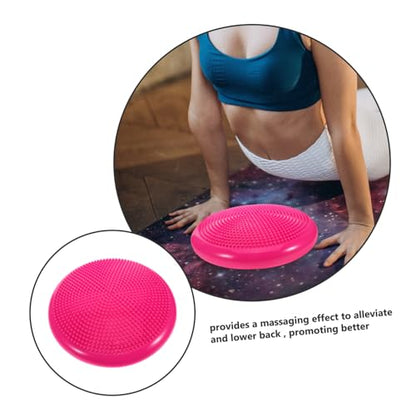 Abaodam Wobble Yoga Cushion Knee and Elbow Protector Inflatable Pvc Pad for Kneeling Exercise Balance Mat Boys and Girls Wobble Disk Multi-functional Easy to Clean