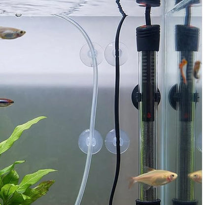 5Pack Corrosion-Proof Hose Fasteners for Fish Tubing and Wire Stability Hold Aquarium Suction Cups