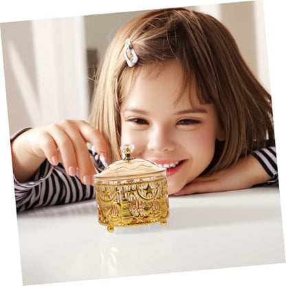Mikinona Eid Mubarak Metal Food Tray Middle East Candy Box Jewelry Keepsake Candy Storage Treat Boxes - color: Multicolor
