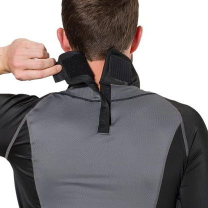 Shock Doctor Compression Shirt with Neckguard for Hockey with Integrated Neck Guard. for Adult Men - size: Small