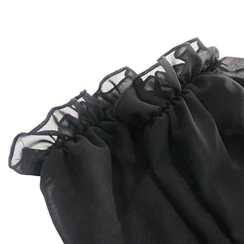 Sunscreen Long sleeves shawl UV Protection Sleeves Shawl Arm Sleeves for Women Golfing Riding Outdoor Activities - color: A-black