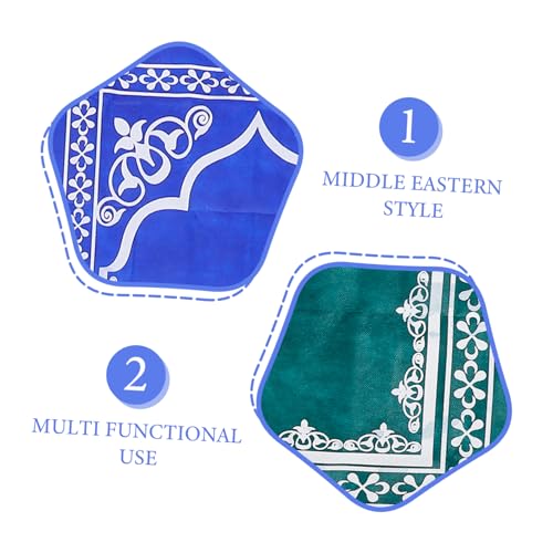 Cabilock Delicate Patterns Polyester Prayer Mat Islamic Prayer Rug for Women Men Boys and Girls Portable Muslim Rug