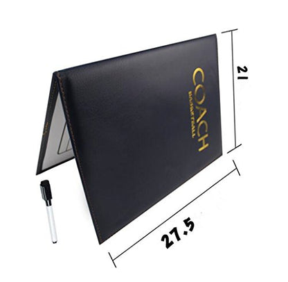 LYYS Folding Magnetic Basketball Coaching Board Basketball Coach Tactics Book - color: White