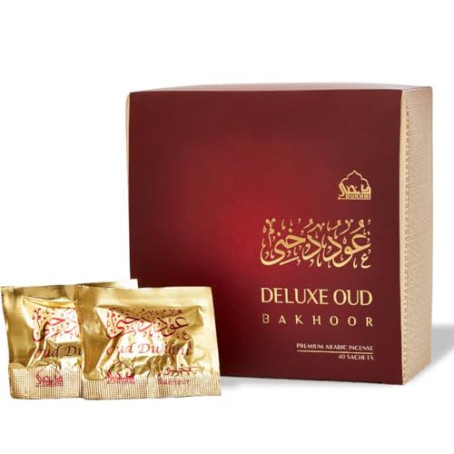 Dukhni Oud Bakhoor Deluxe by Dukhni | Arabic Bakhoor Incense | 40 pcs | Handmade, Rich, Luxurious | Natural Woody Oud Blend | Luxurious Ramadan & Eid Gift | to Relax & Meditate