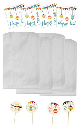 Eid Lanterns Party Party Pack (Treat Bags and Toppers) - color: Party Pack
