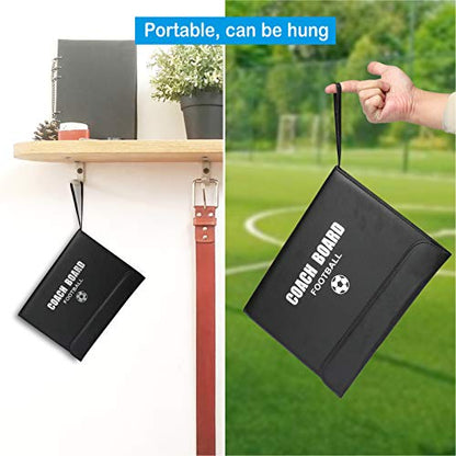 Pure Vie Portable Magnetic Soccer Coaching Board Football Tactics Clipboard | Soccer Strategy Whiteboard for Coaches Training and Matches, Dry Erase Board with Magnet, Pen Football Sport Coach Must Haves - color: 20.86'' X 12.20''