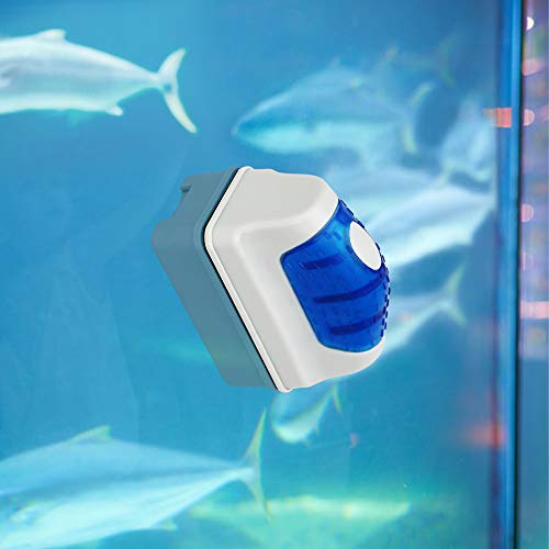 Jasonwell Magnetic Aquarium Fish Tank Glass Algae Glass Cleaner Scrubber Floating Clean Brush(S) - size: S