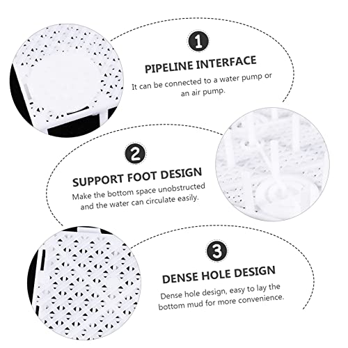 Happyyami 10pcs Aquarium Isolation Plates Sand Divider Board for Fish Tank for Enhanced Water Permeability Smooth Cutting Easy to Use