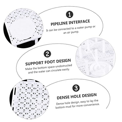 Happyyami 10pcs Aquarium Isolation Plates Sand Divider Board for Fish Tank for Enhanced Water Permeability Smooth Cutting Easy to Use