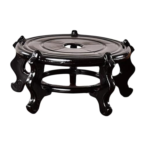 Baoblaze Chinese Fishbowl Display Stand, Wooden Plant Stand, Modern, Flower Pot Base for Indoor Garden Yard Living Room Decor