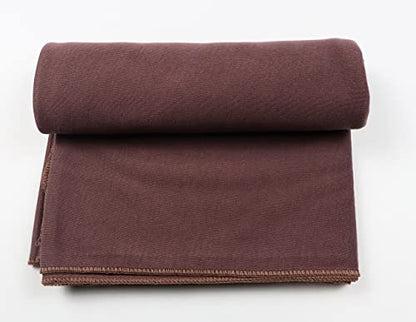 vabovin Head Wraps for Black Women Stretch Jersey Knit Turban Headwrap Solid Color Headscarf Headband Shawl - color: 04- Brown