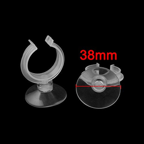 uxcell Aquarium Fish Tank Tube Heater Clip Holder Suction Cup 8Pcs Clear