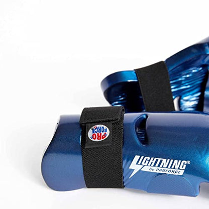 ProForce Lightning Punches Karate/Martial Arts Sparring Gloves - color: Blue, size: Child Large