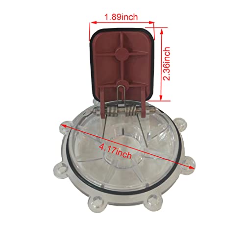 7056 Check Valve Cover with Flapper Assembly Replacement for 7235, 7236, 7305, 7511, 7512 Check Valve 1 Pack Silver