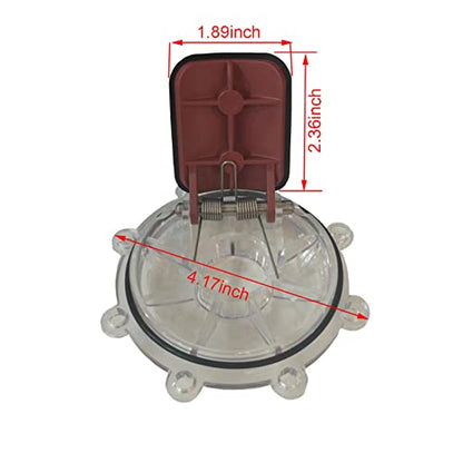 7056 Check Valve Cover with Flapper Assembly Replacement for 7235, 7236, 7305, 7511, 7512 Check Valve 1 Pack Silver