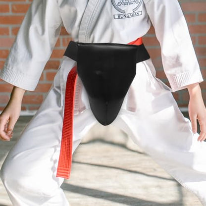 Professional Groin Guard and Boxing Accessory Breathable Wear-Resistant Crotch Protector for Adults and Training Martial Arts Taekwondo MMA