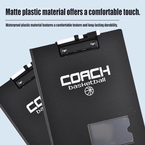 Coaches Soccer Clipboard Coaching Board Magnetic 2026 Updated | Football Tactics Board with Team Members Magnets, 2 Marker Pens, Dry Erase, Portable Folder-style