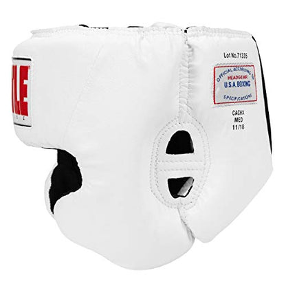 TITLE Boxing Classic USA Competition Headgear - Protective Gear for Sparring and Martial Arts, USA Boxing Approved - color: White, size: Medium