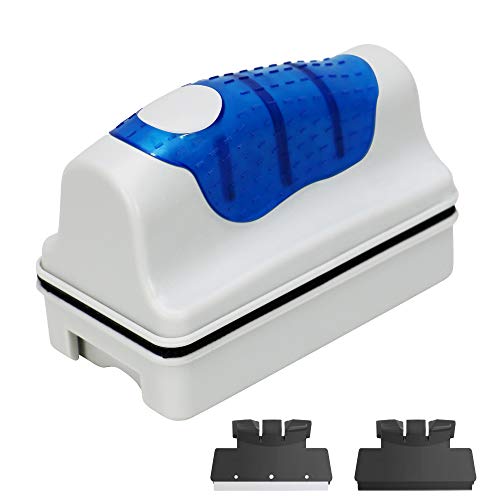 Jasonwell Magnetic Aquarium Fish Tank Glass Algae Glass Cleaner Scrubber Floating Clean Brush(L) - size: L