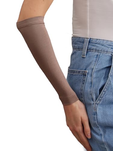 Modest Arm Cover | Jersey Arm Cover | Modest Sleeve Covering for Muslim Women - color: Desert