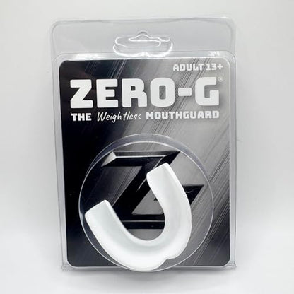 Zero-G Sports Mouthguard White 1-Pack - Adult Size - Boil & Bite - Basketball, Football, Soccer, Baseball, Hockey, Lacrosse - color: White
