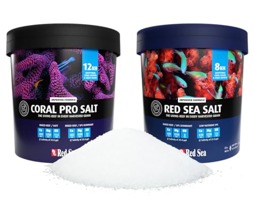 Red Sea Coral Pro Reef Salt Mix Large Bucket - Makes 175 Gallons Complete Marine Saltwater Aquarium Advanced Formula Optimal Coral Health & Stability
