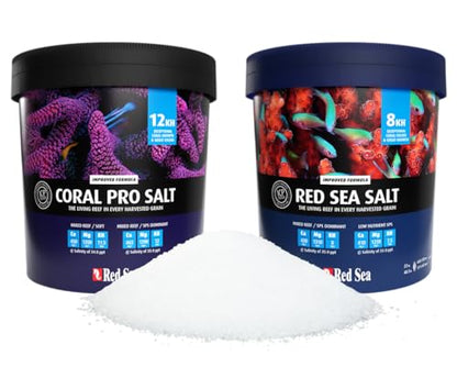 Red Sea Coral Pro Reef Salt Mix Small Bucket - Makes 55 Gallons Complete Marine Saltwater Aquarium Advanced Formula Optimal Coral Health & Stability