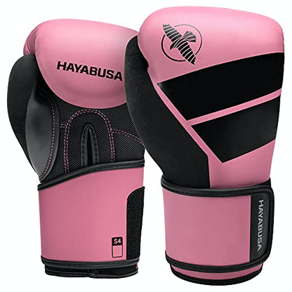 Hayabusa S4 Kids Boxing Gloves for Boys and Girls - color: Pink, size: 6oz