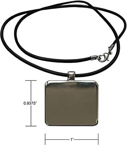 3dRose The Name Hassan or Hasan in Arabic letters Arab name calligraphy gift Necklace With Rectangle Pendant