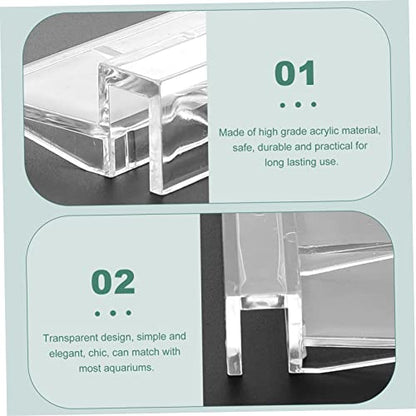 LIOOBO 10pcs Fish Tank Cover Holders Acrylic Aquarium Brackets for Tanks Easy Installation and Support for for Aquariums