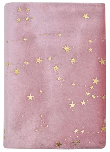 BLBMH Velvet A6 Book Cover 4x6 | Handmade Non-Stretch Fabric Sleeve with Bookmark | Washable Soft Protector for Paperback Bible Journal | Gift for Women - Velvet Pink - color: Velvet Pink, size: 6in