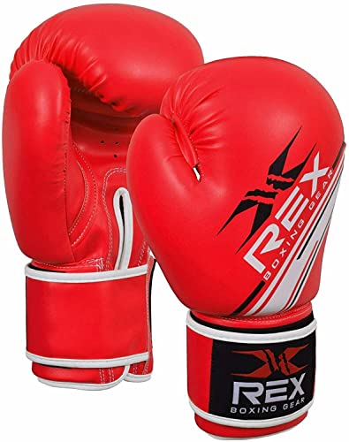 Rex Sports Boxing Wear Boxing Gloves Punching Bag Gloves, Sparring Gloves| Boxing Gloves for Boxers, Training Gloves Mitts for Sparring, Kickboxing, Fighting, Punch Bags and Focus Pads Punching