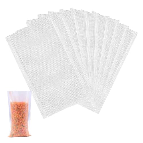 100 Pcs Water Soluble Baits Bag Carp Baits Fishing Bag PVA Carp Fishing Bag for Solid Bait Carp Fishing (7 * 15CM)