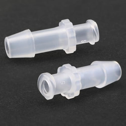 10PCS Luer Lock Adapter Clear Polypropylene Female Luer Lock Connector 1/4 inch Hose Barb Fitting Kit for Connecting Syringes Hose Laboratory Equipment