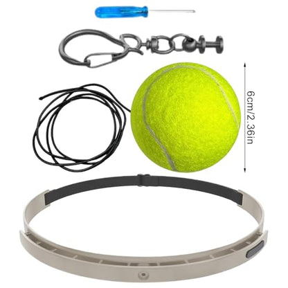 Boxing Ball with Headband - Wearable Punching Speed,Silicone Headband Boxing Trainer Ball,for Living Room Bedroom Dormitory Gym Men Women Beginners Teens - color: tennis