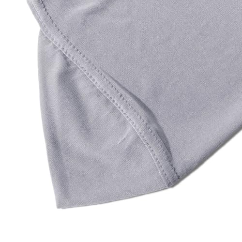 Instant Hijab Ready To Wear Hijab Scarf for Women Soft Long Muslim Jersey Hijabs Head Scarf for Prayer Abaya - color: Grey