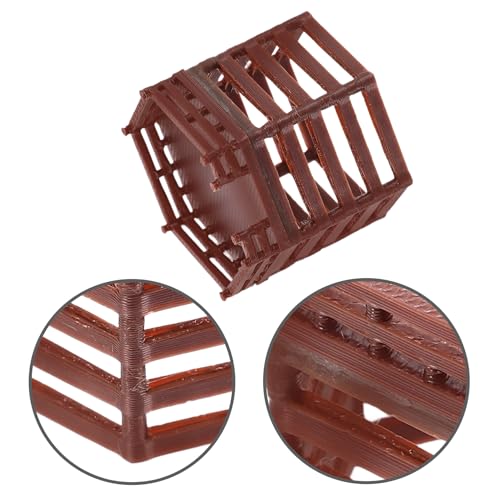 Mipcase Miniature Fish Tank Decoration Platform Model Aquarium Micro Landscape Ornament Hexagonal Platform 3x3x2.8cm for Desktop Aquarium and Small Garden Decor