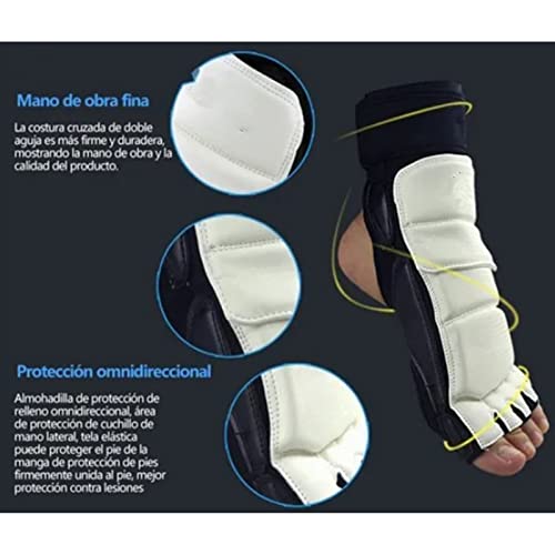 Taekwondo Karate Sparring Gear Foot Protector 1 Pair Karate Boxing Sparring Foot Guard Martial Arts Protective Feet Gear for Training - size: L 36-37
