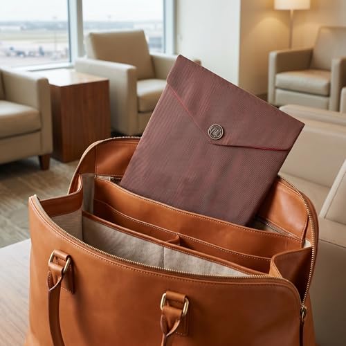 Zerodeko 2pcs Scripture Organizer Pouches in Coffee Corduroy Material, Folding Design Reduces Friction and Scuffing, for Ceremonies and Travel Elegant Traditional Tibetan Patterns