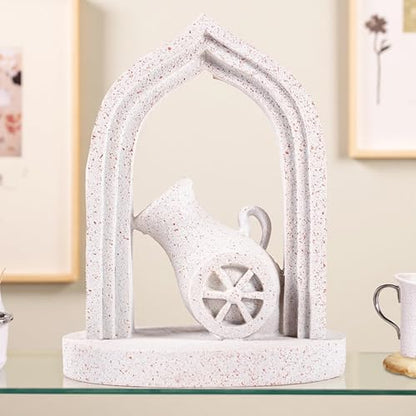 Antique-Style Heavyweight Arch Bookends Made of Durable Resin, These Non-Slip bookends are Perfect for Holding Large Books. an Ideal Gift for Birthdays, Christmas, or Thanksgiving. - color: Ramadan Bookshelf Statue