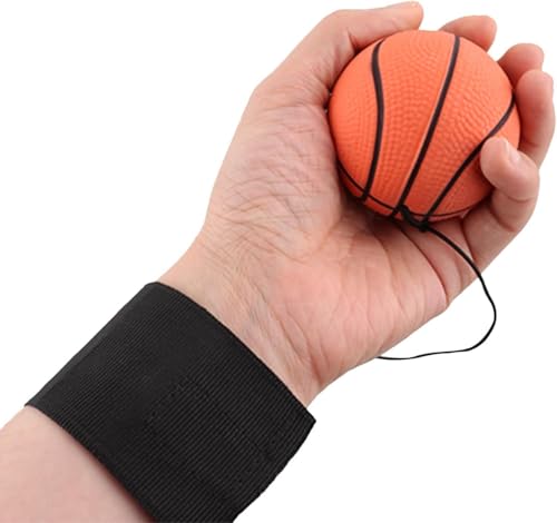 Reaction Training Ball with Adjustable Wrist Strap - High-Elasticity Rubber Basketball Trainer for Agility Drills and Reflex Exercises, Elastic String Sports Equipment for Athletes